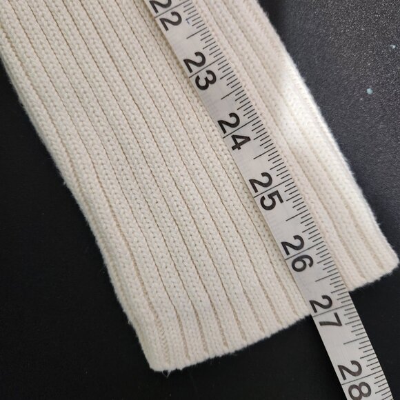 Women's MODA International Long Sleeve V-Neck Cream Colored Pullover XL - Picture 5 of 11